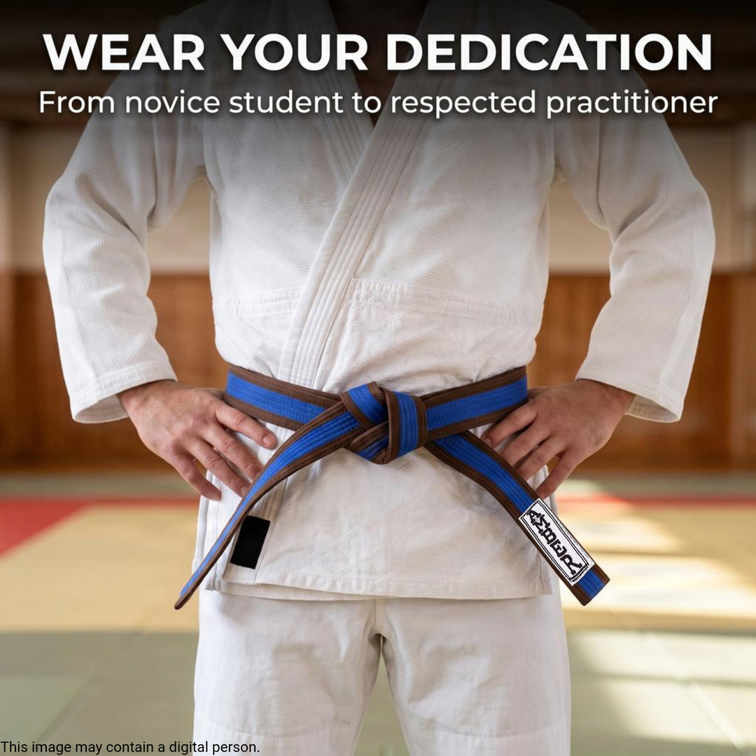 Amber Fight Gear Premium Karate Belt, 100 percent Cotton Canvas Martial Arts Belt for Karate