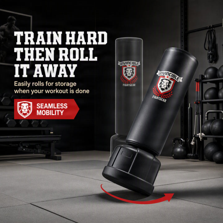Premium Freestanding Heavy-Duty Boxing Punching Bag for Adults &amp; Kids - Solid Base Kickboxing Bag for Home or Gym Training