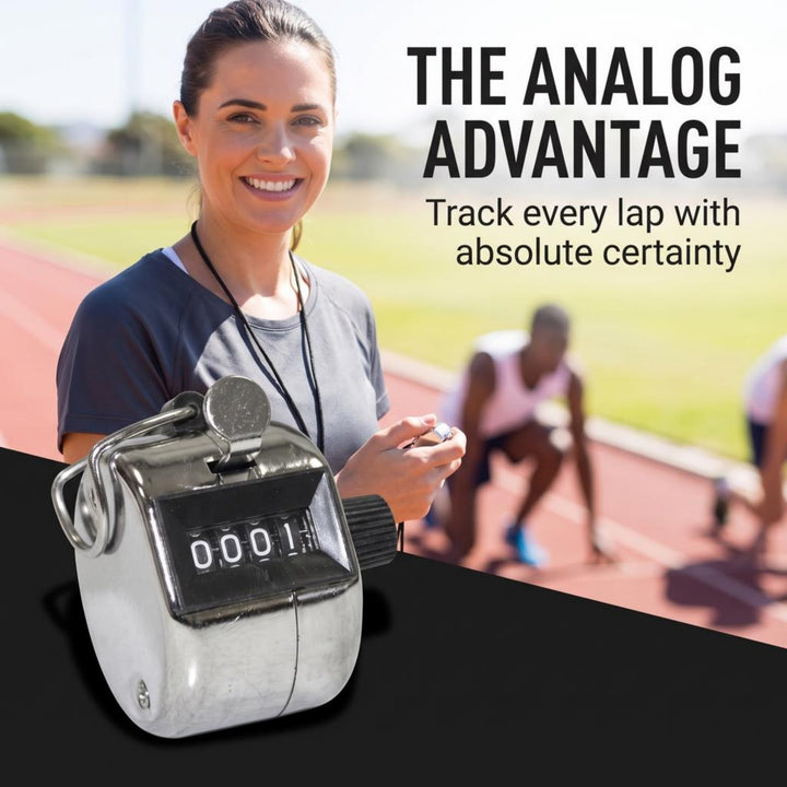 Tally Counter Handheld, Mechanical Clicker with Finger Ring for Boxing, Track, Golf, Soccer, Walking, Carrom, and More Activities