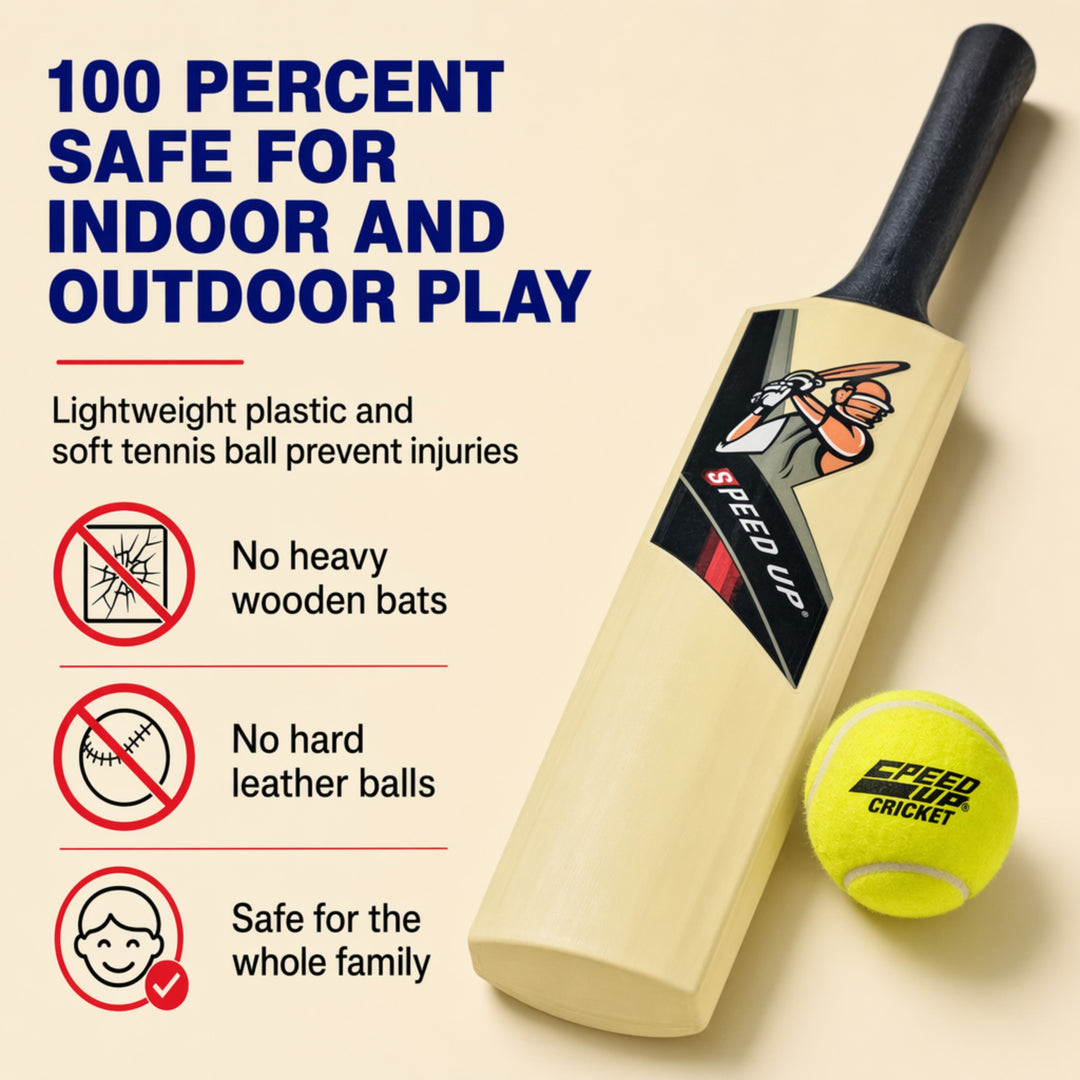 Amber Sports X-Shot for Junior Kids Cricket Set for Kids Upto 3 Years, Set Includes Bat, Ball, Stumps, Bails, Wicket Base and Carrying Case
