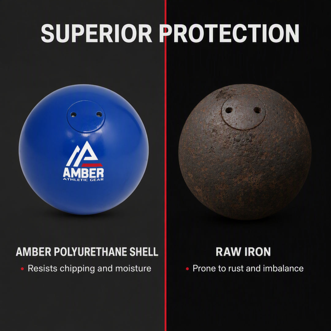 Amber Athletic Gear Cast Iron Shot Put Track and Field Weights