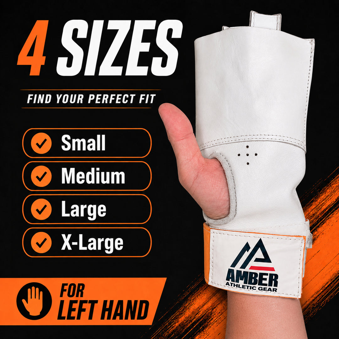 Amber Fight Gear Leather Hand Hammer Throw Glove - The Ideal Glove for Hammer Throwers, Experience Comfort and Control
