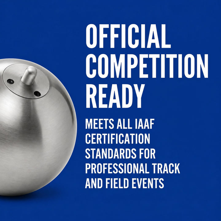 Precision Stainless Steel Hammer, IAAF Certified for Optimal Performance, Featuring High-Speed Motion Swivel, Durable Wire, Lightweight Aluminum Handle, Ideal for Training and Competitions, 12lb/103mm