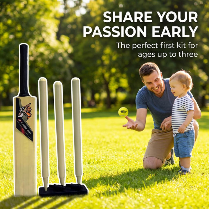 Amber Sports X-Shot for Junior Kids Cricket Set for Kids Upto 3 Years, Set Includes Bat, Ball, Stumps, Bails, Wicket Base and Carrying Case