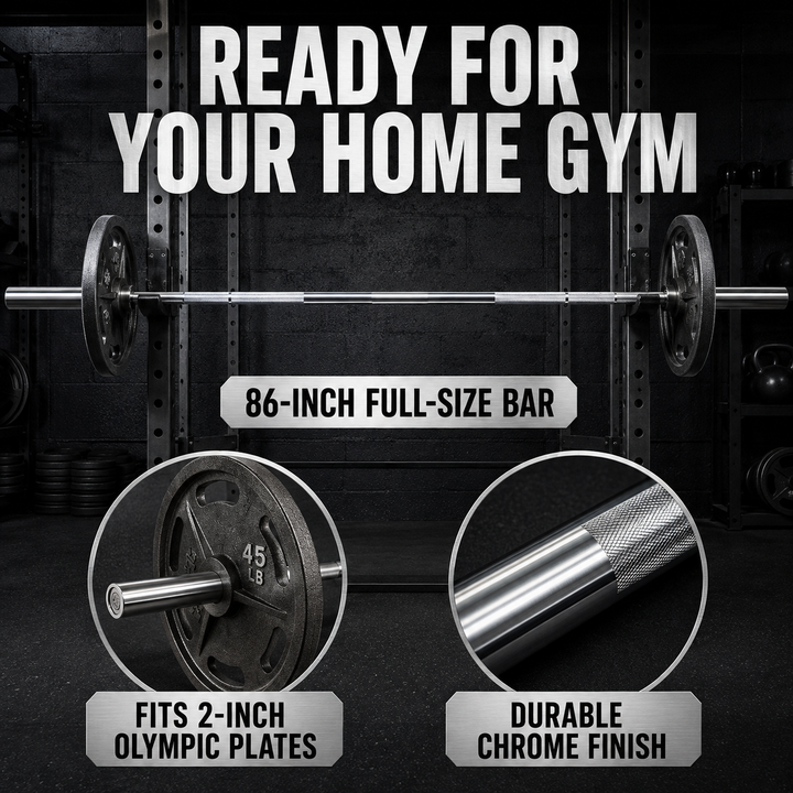 Amber Fight Gear 86 Inch Alloy Steel Weightlifting Barbell Bar
