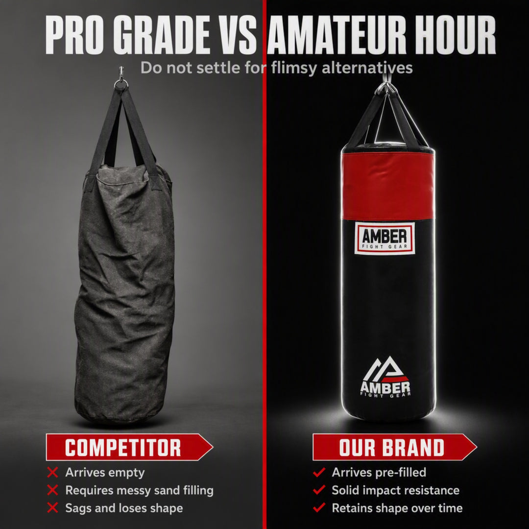 Premium ToughTek Heavy Bag for Boxing, MMA, Muay Thai &amp; Fitness ? Durable Punching Bag for Contact Sports Training, Filled