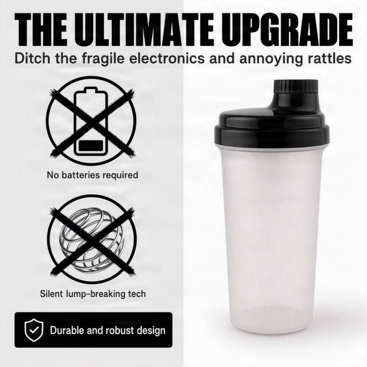Amber Fight Gear The Ultimate Shaker With Cap No. 4, Smooth Supplement Mixing, Convenient Storage, Efficient Lump-Breaking Net, and Durable Design, Black