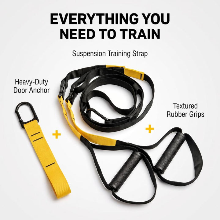 Ultimate Bodyweight Resistance Training Kit - Build Muscle, Burn Fat, Enhance Flexibility