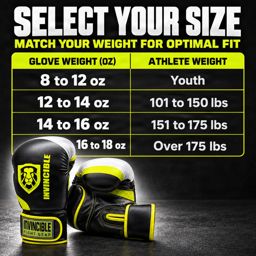 Invincible Fight Gear Standard Toughtek Hook &amp; Loop Training Boxing Gloves