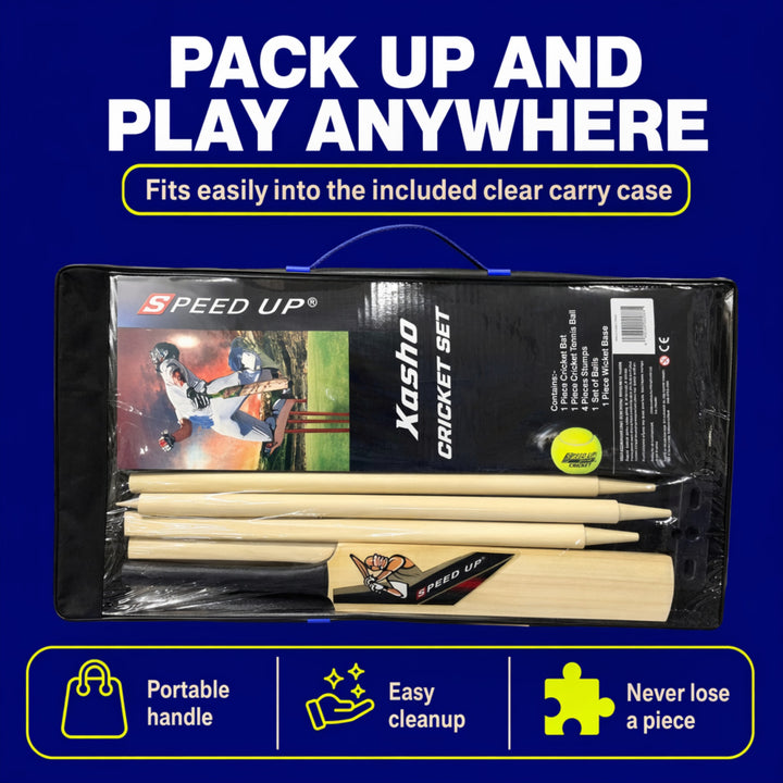 Amber Sports X-Shot for Junior Kids Cricket Set for Kids Upto 3 Years, Set Includes Bat, Ball, Stumps, Bails, Wicket Base and Carrying Case
