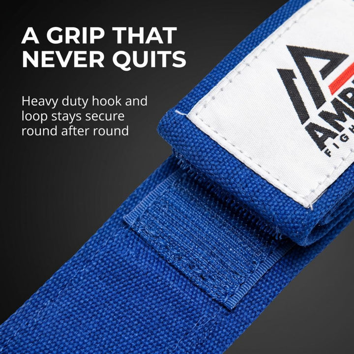 Amber Fight Gear Semi Elastic Professional Hand Wraps with Hook and Loop Closure for Boxing Kickboxing Muay Thai MMA for Men and Women