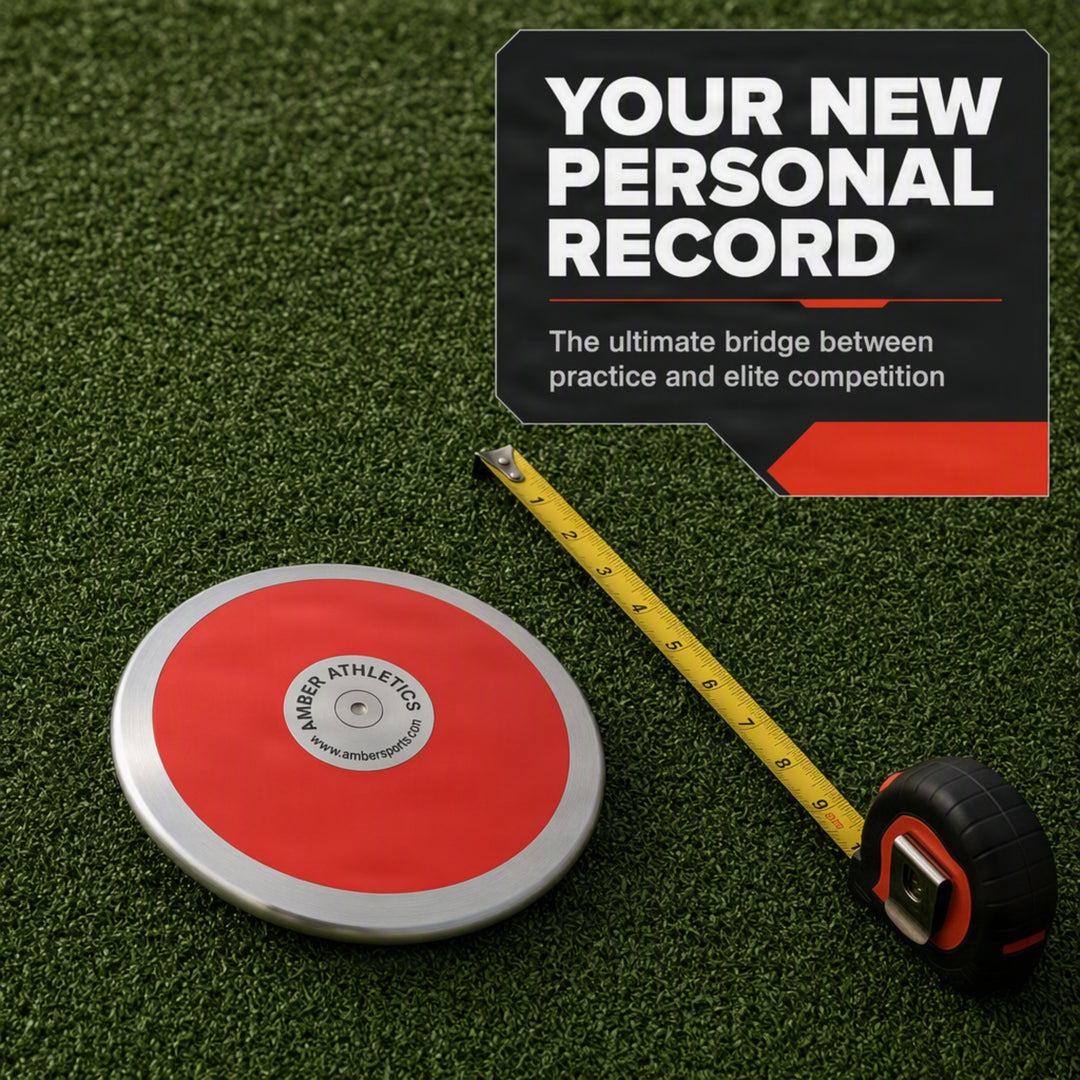 Amber Athletic Gear 70% Rim Weigh Discus Galvanized Steel Rim, Sturdy ABS Plates, Balanced Design, Precision Throws &amp; Enhanced Aerodynamics, 0.85Kg, 1 Kg, 1.25 Kg, 1.5Kg, 1.6 Kg, 1.75Kg and 2 Kg