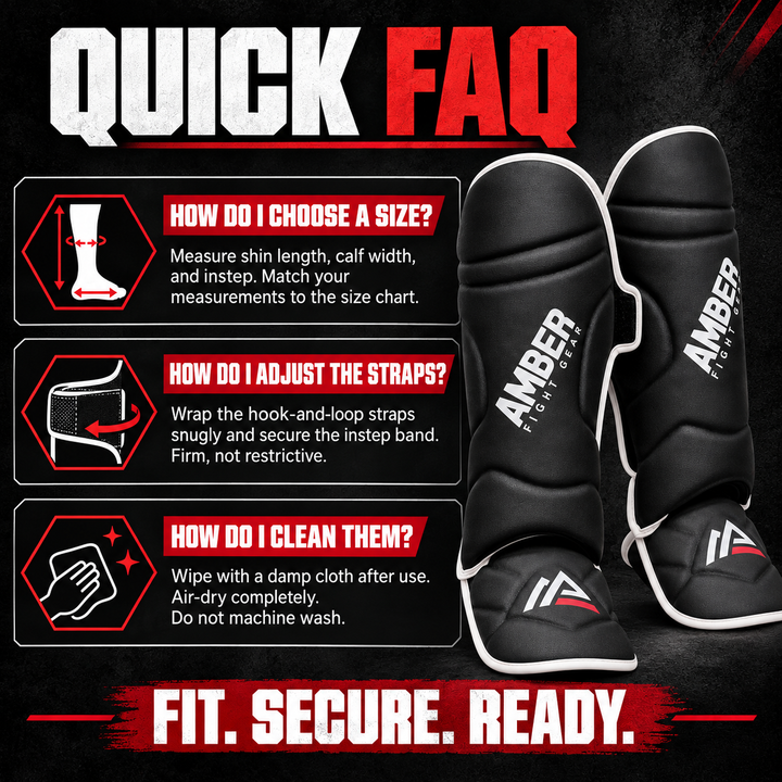 Centurion Muay Thai Shin and Instep Guards, High-Density Foam Protection, Skintex Leather, Adjustable Straps, Lightweight &amp; Durable for MMA, Kickboxing, Muay Thai, and Taekwondo