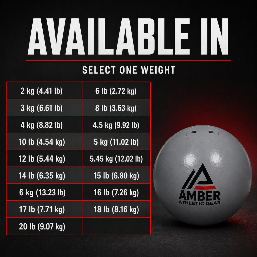 Amber Fight Gear Precision Performance 5kg/11.02lb Iron Shot Put Versatile Training and Competition Excellence with Sturdy Cast Iron Build and Durable Polyurethane Coating Green
