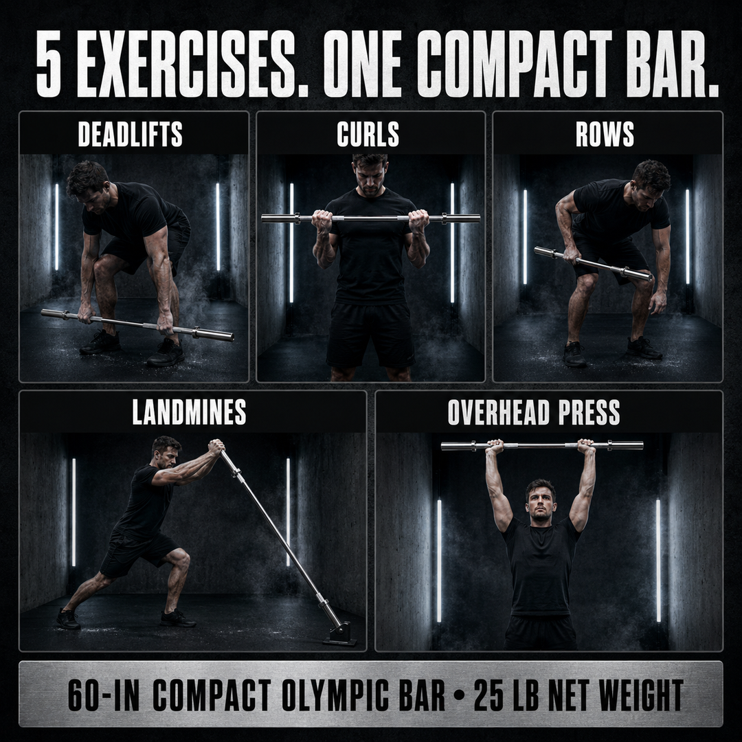 Olympic 60-Inch Barbell, 300 Lbs. Capacity, Chrome Plated, 60-Inch Weightlifting Bar with Medium Knurling &amp; Rotating Sleeves, Strength Training, Home Gym, Powerlifting