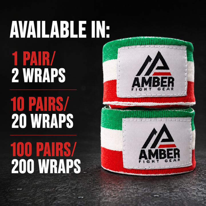 Amber Fight Gear Semi Elastic 180 Inch Boxing Hand Wraps