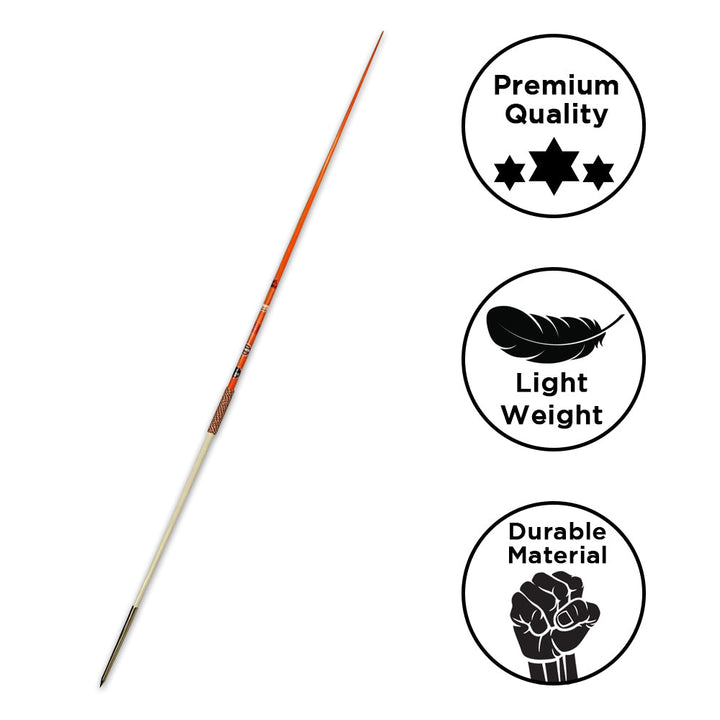 Amber Fight Gear Atlas Track and Field Competition Throws: Premium Javelin Set, IAAF Certified for Professional Athletes and Training Enthusiasts, Weight:700 gm Range:70 m