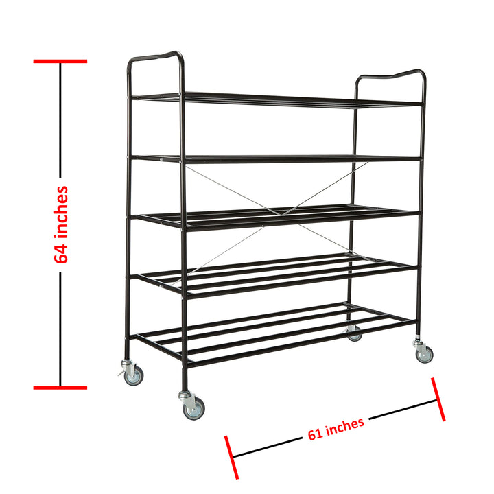 Pro Down Heavy-Duty Football Helmet Cart - Holds 50 Helmets