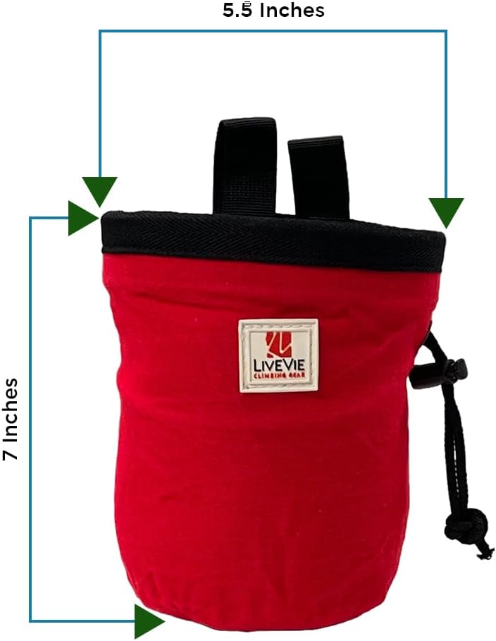 Amber Fight Gear Ultralight Cotton Chalk Bag with Cinch Closure