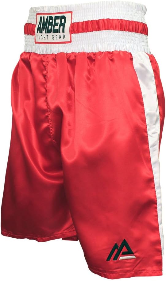 Amber Fight Gear Champion Pro Boxing Trunks with Side Splits
