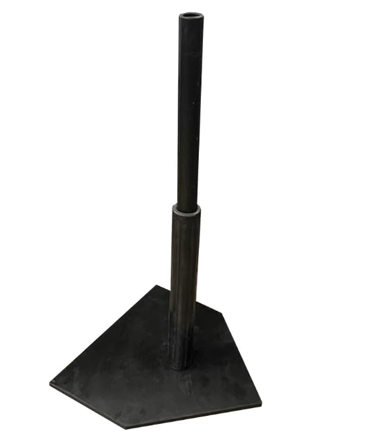 Amber Fight Gear Heavy Duty Adjustable Batting Tee for Baseball, Softball, and Tee Ball - Industrial Strength, All-Weather Rubber, 20 to 32 Inches Height Adjustable