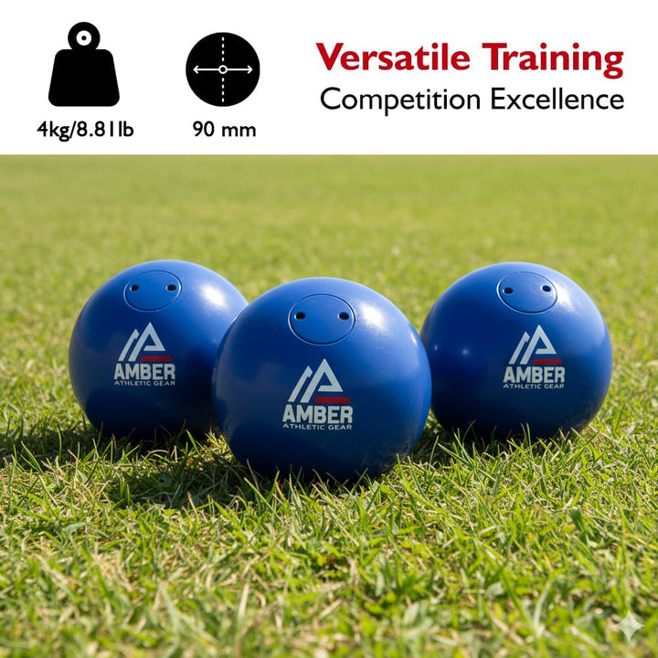 Amber Fight Gear Precision Performance Iron Shot Put Versatile Training and Competition Excellence with Sturdy Cast Iron Build and Durable Polyurethane Coating