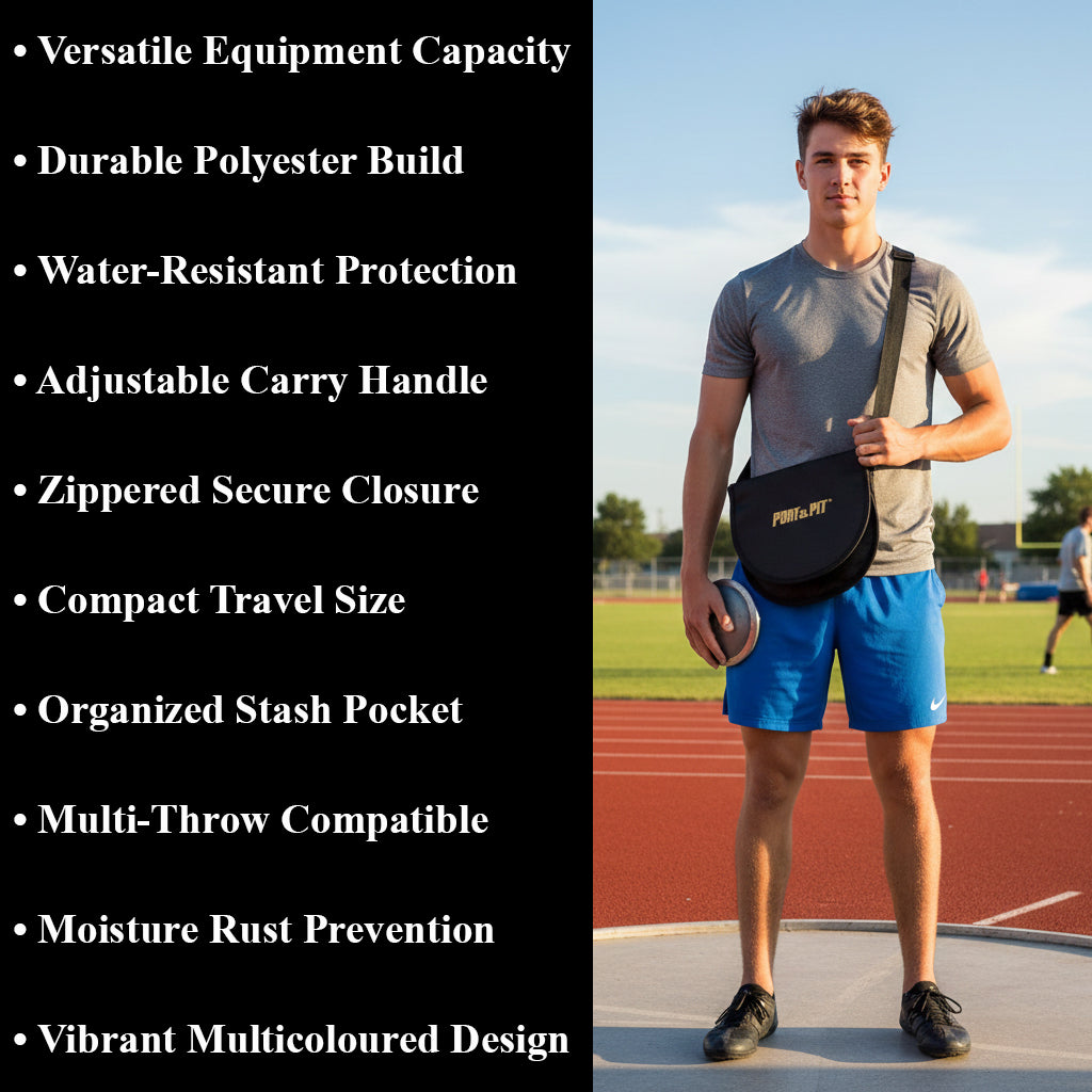 Shot and Discus Carrier - Water-Resistant Bag