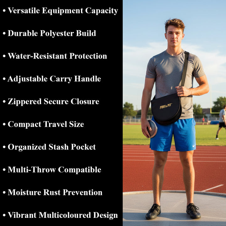 Shot and Discus Carrier - Water-Resistant Bag