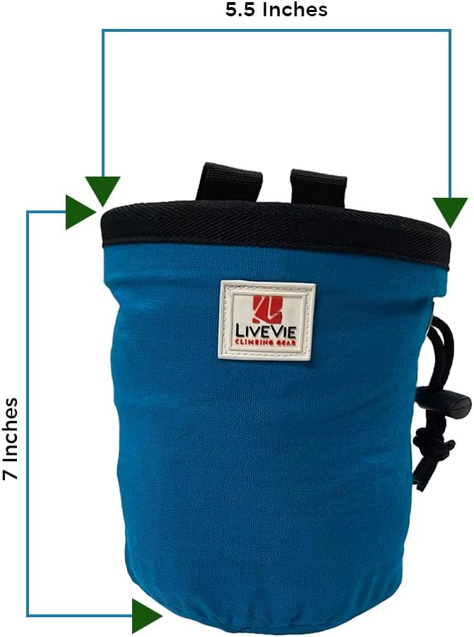 Amber Fight Gear Ultralight Cotton Chalk Bag with Cinch Closure