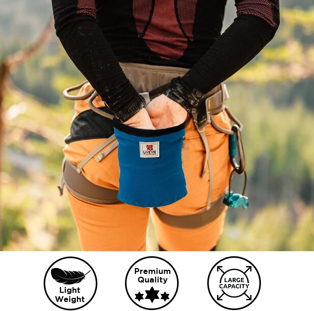 Amber Fight Gear Ultralight Cotton Chalk Bag with Cinch Closure