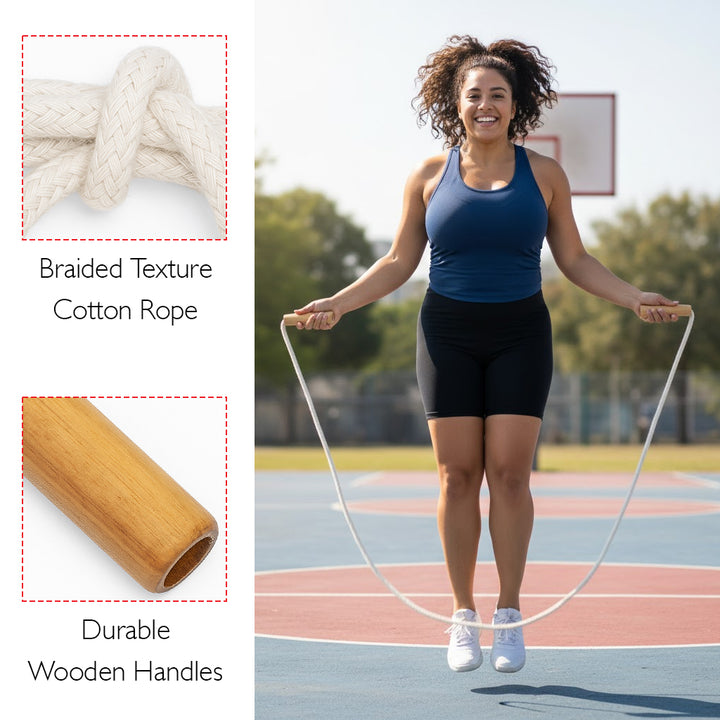 US Games Heavyweight Sash Rope - 8-Feet Jump Rope