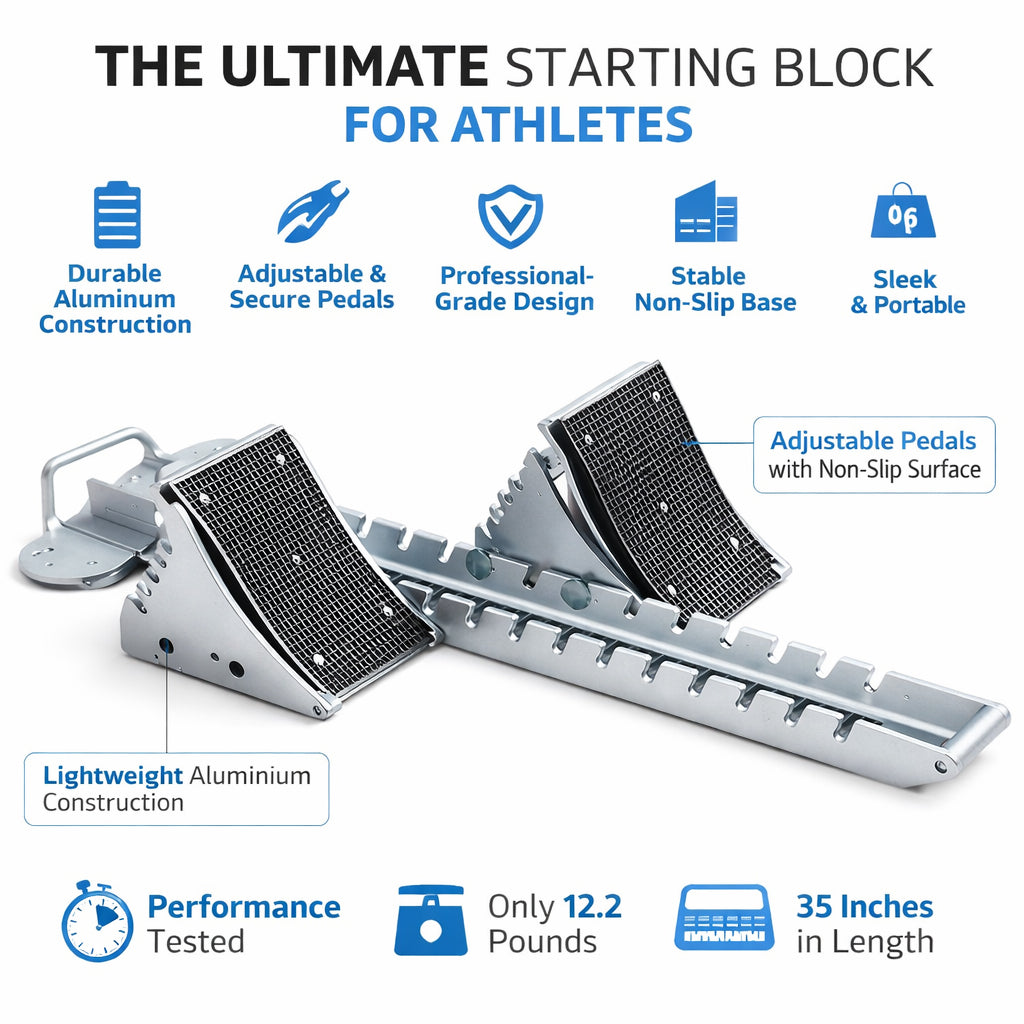 Ultimate Starting Block - Aluminum Track &amp; Field Block