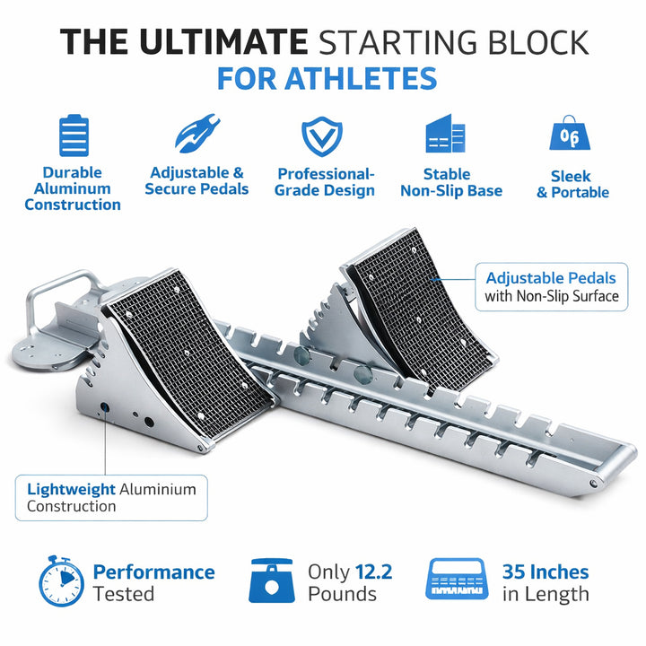 Ultimate Starting Block - Aluminum Track &amp; Field Block