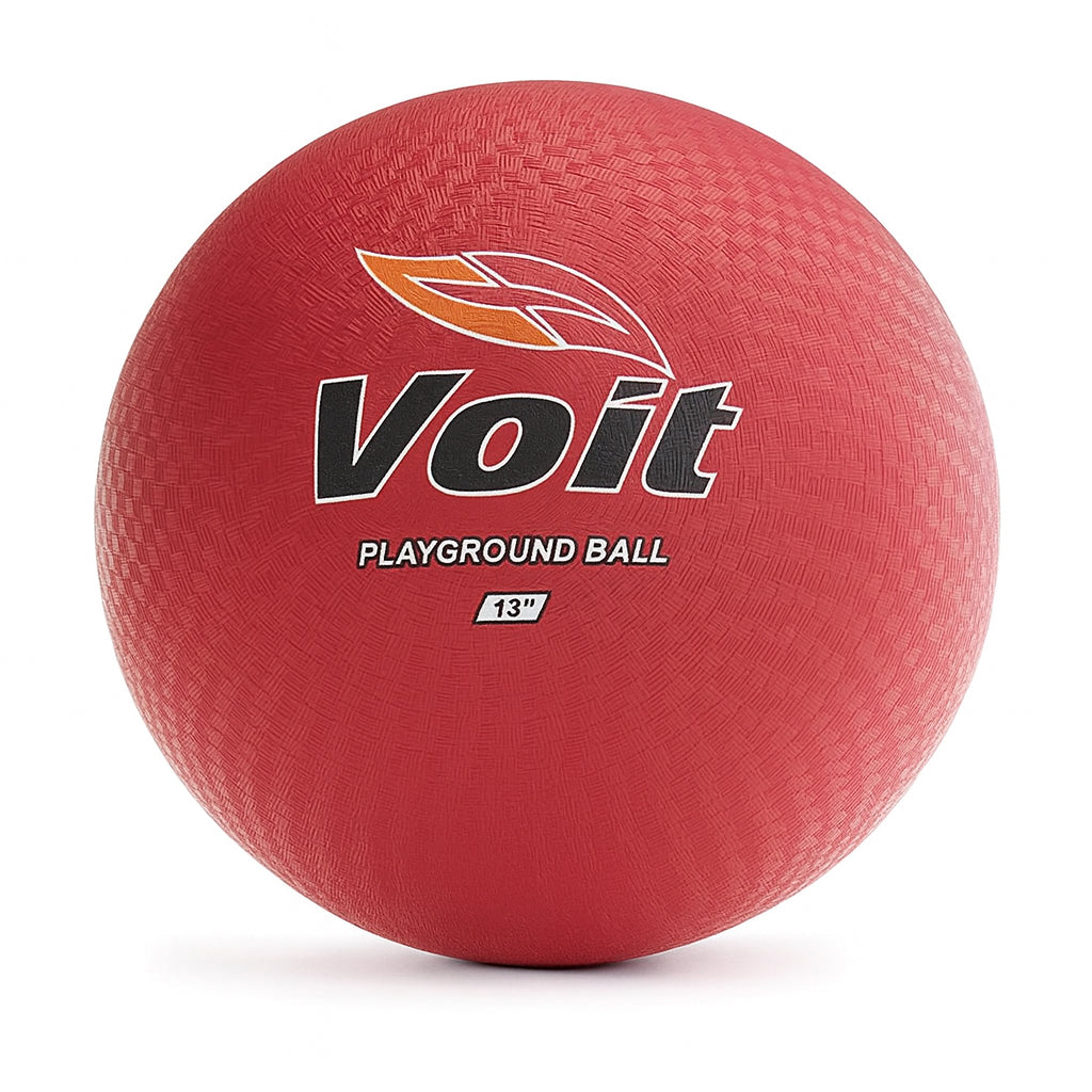 Voit Playground Ball - 13-Inch, Red Kickball Size