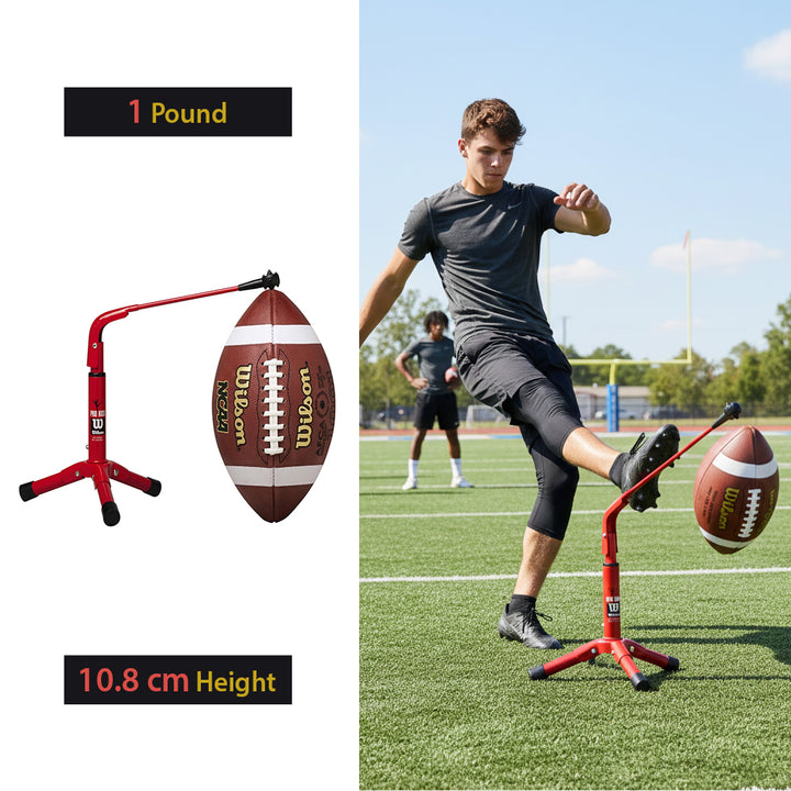 Wilson Pro Kick Football Holder - Red All-Metal Universal Stand