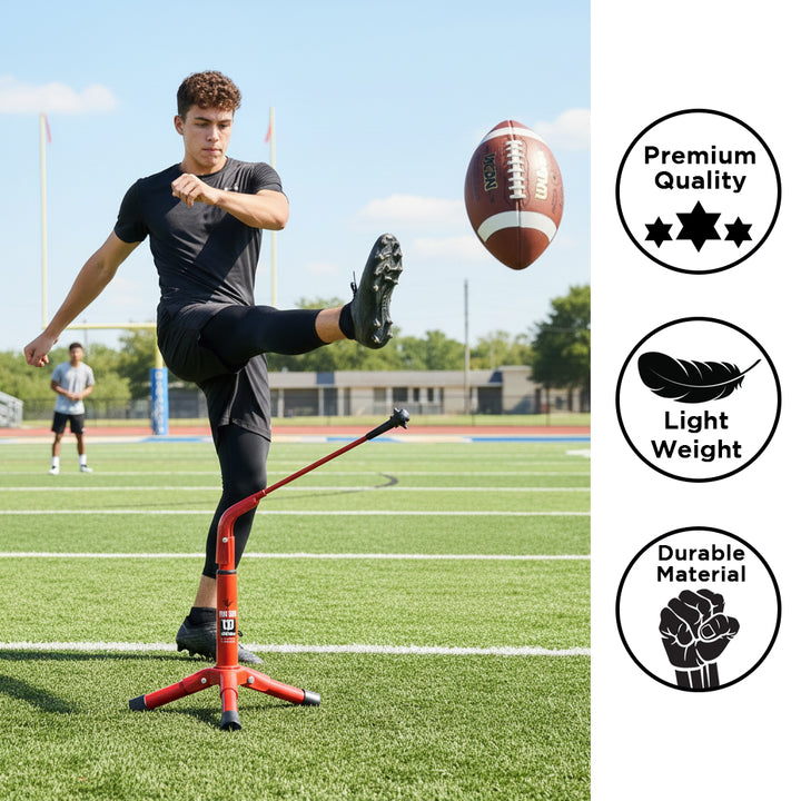 Wilson Pro Kick Football Holder - Red All-Metal Universal Stand