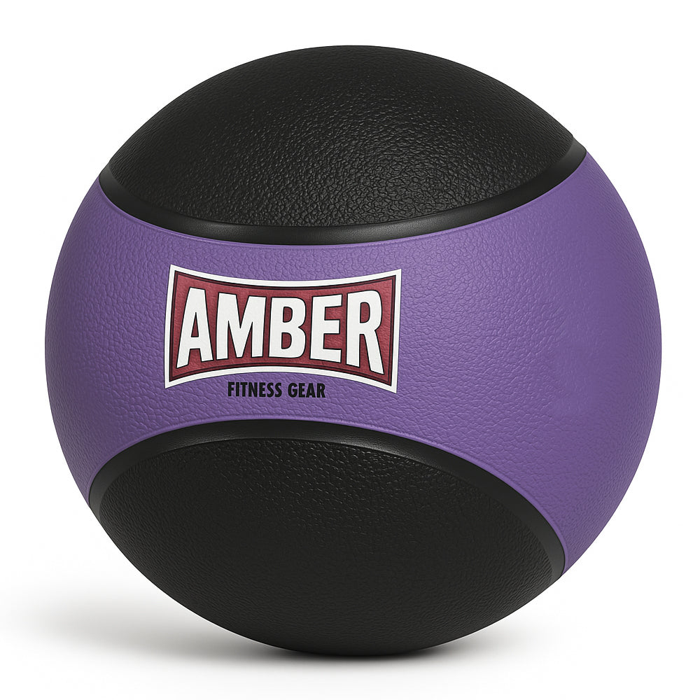 Durable Rubber Medicine Ball for Versatile Fitness Training, Enhance Upper &amp; Lower Body Strength, Core Stability, Balance, and Coordination, Superior Grip with Textured Finish, 2 lb Color May Vary