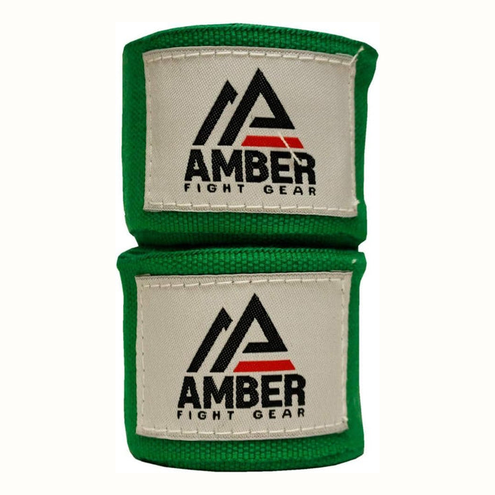 Amber Fight Gear Semi Elastic Professional Hand Wraps with Hook and Loop Closure for Boxing Kickboxing Muay Thai MMA for Men and Women
