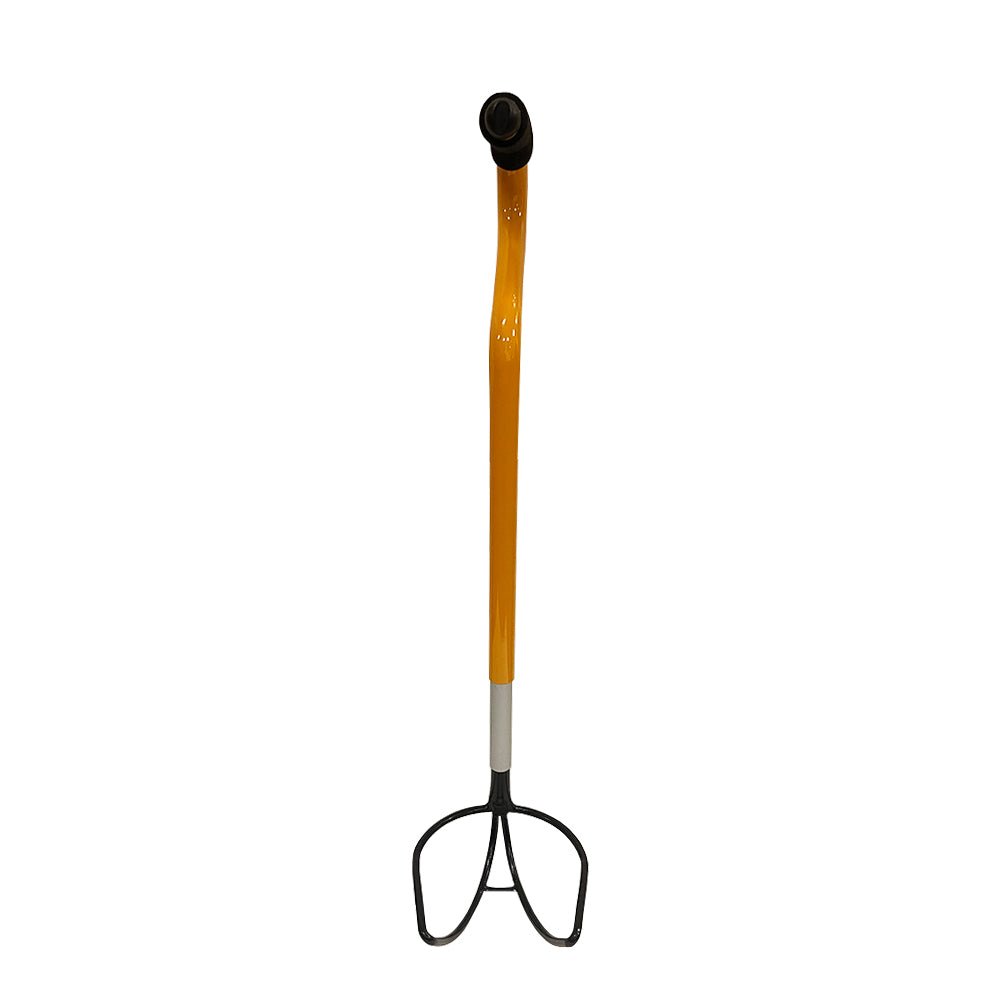 Ultimate Shotput &amp; Hammer Retrieving Tool, Adjustable 6 Heights (24inch-29inch), Sturdy Steel, Deep Cup for Secure Pick-Up, Ergonomic Foam Handle, Ideal for Track &amp; Field Athletes &amp; Coaches