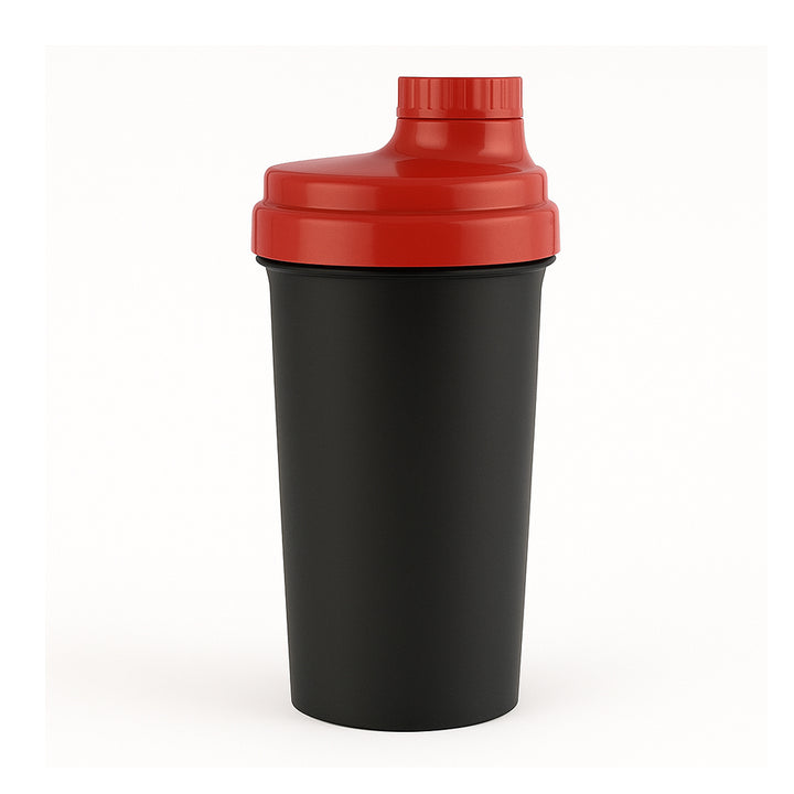 Amber Fight Gear Shaker Glass With Cap No. 3, Durable BPA-Free Polymer, Effective Protein Mixing, Leak-Proof, Portable, Versatile for Gym, Sports, Daily Use, Red