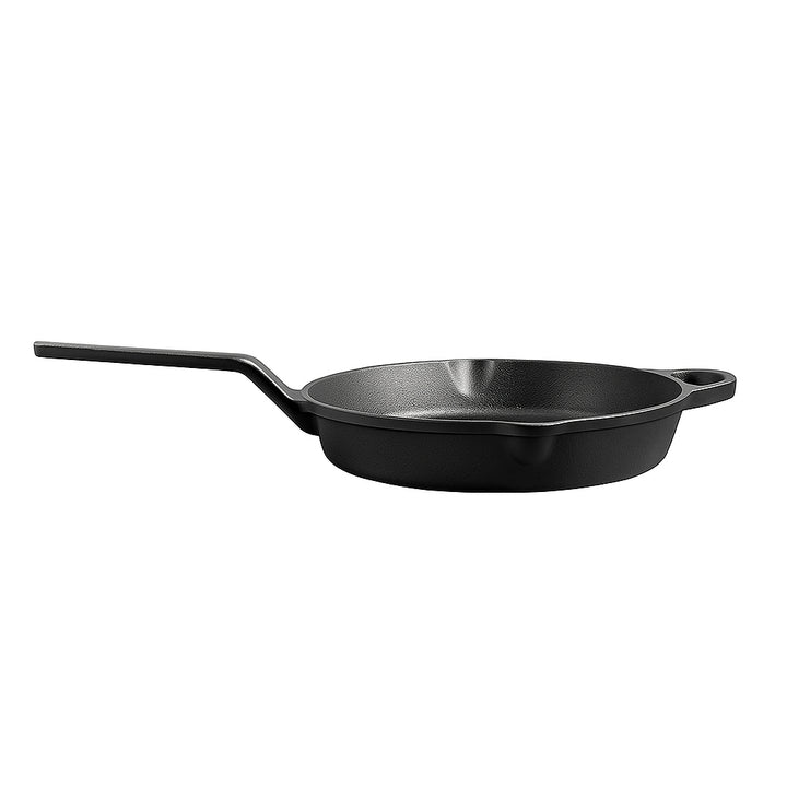Cast Iron Handle Tawa with Long Handle, Shallow Frying Pan for Roti, Dosa, Pancakes Pre-Seasoned Heavy-Duty Skillet for Gas,&amp; Outdoor Cooking ? 10 Inch