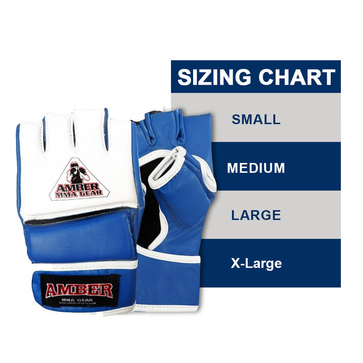 Amber Fight Gear Premium Leather MMA Amateur Competition Gloves: Durable, Stylish Gear for Versatile Usage in Training and Competition