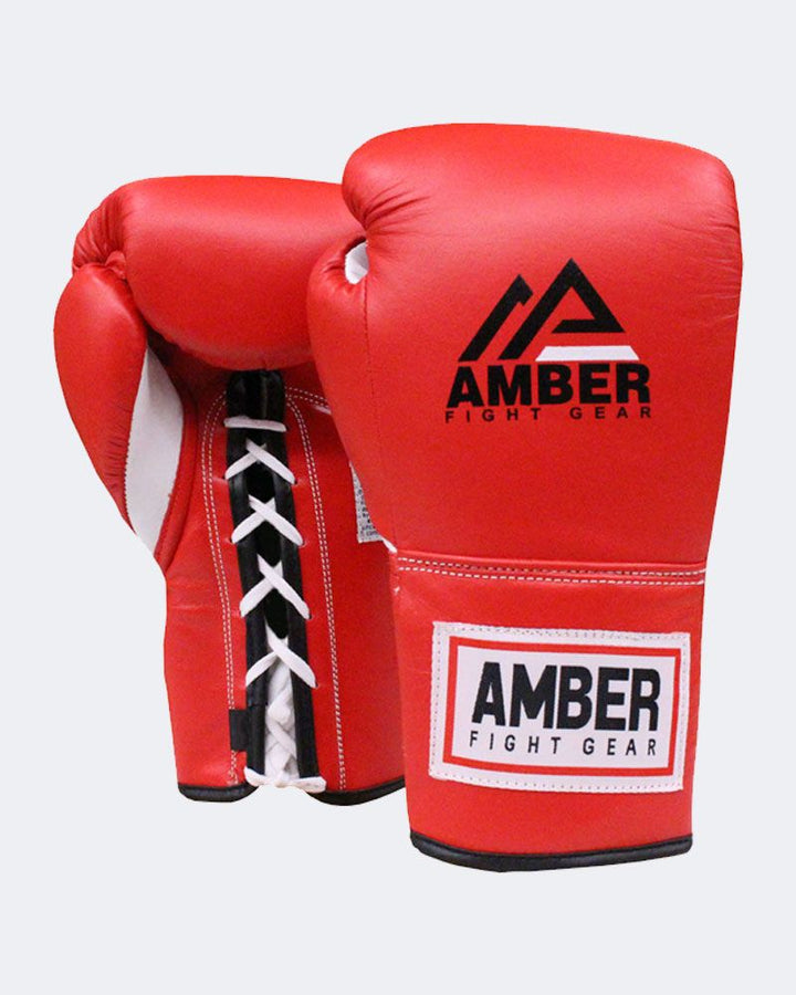 Red Leather Fight Gloves: Premium