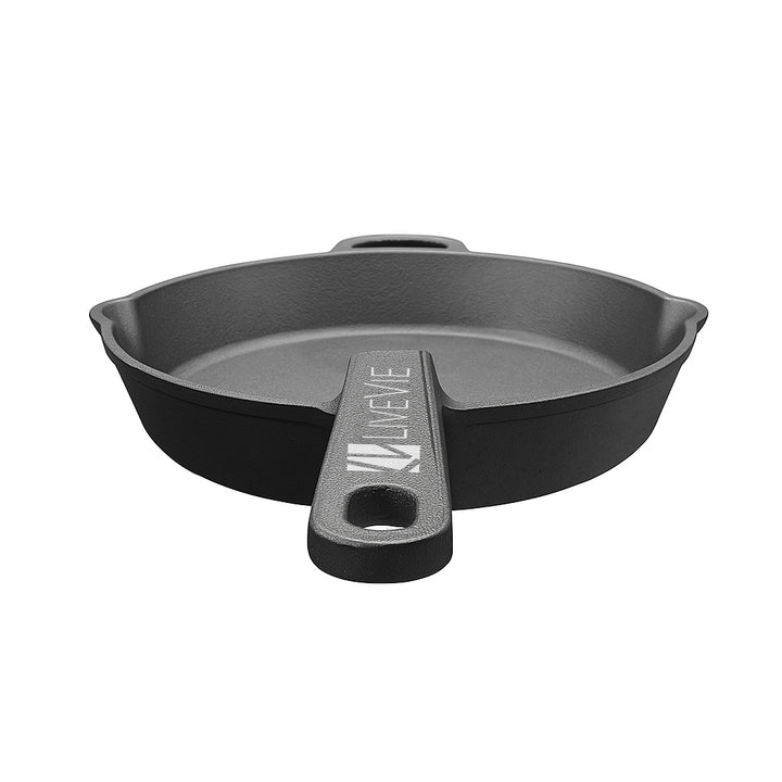 Cast Iron Handle Tawa with Long Handle, Shallow Frying Pan for Roti, Dosa, Pancakes Pre-Seasoned Heavy-Duty Skillet for Gas,&amp; Outdoor Cooking ? 10 Inch
