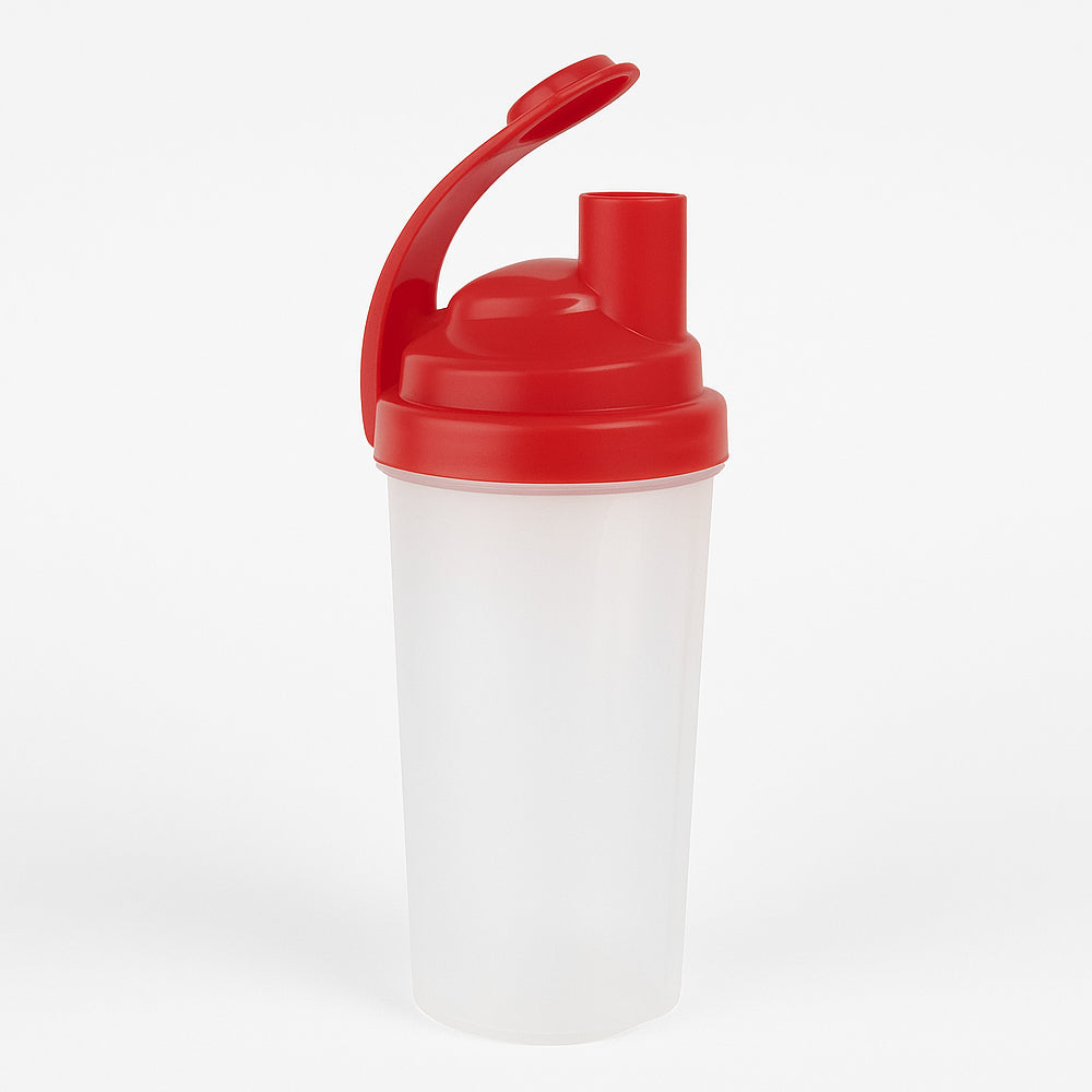 Amber Fight Gear Shaker Bottle with Cyclone Cap - BPA-Free, Durable, Leak-Proof, Easy Clean, Portable Protein Mixer for Gym, Sports, Supplements - Red