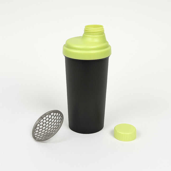 Amber Fight Gear Shaker Glass With Cap No. 3, Durable BPA-Free Polymer, Effective Protein Mixing, Leak-Proof, Portable, Versatile for Gym, Sports, Daily Use, Green