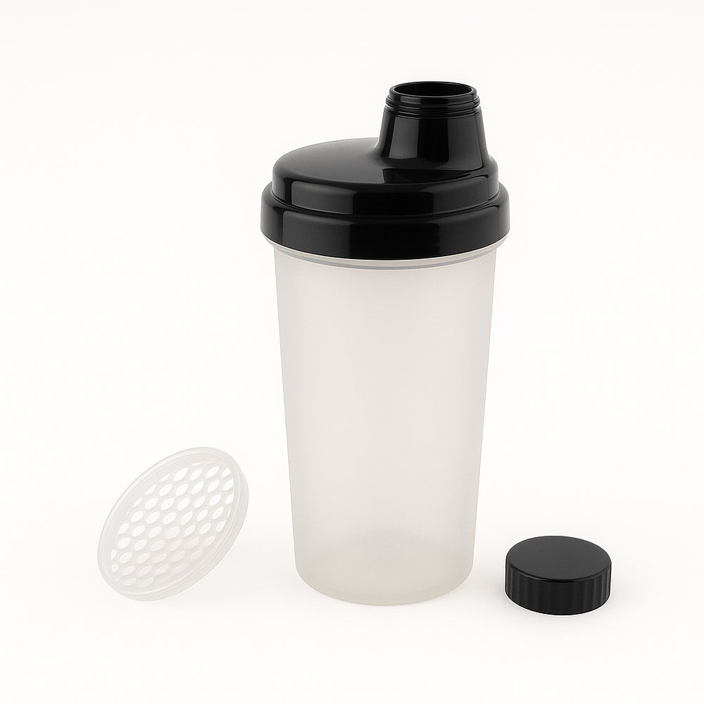 Amber Fight Gear The Ultimate Shaker With Cap No. 4, Smooth Supplement Mixing, Convenient Storage, Efficient Lump-Breaking Net, and Durable Design, Black