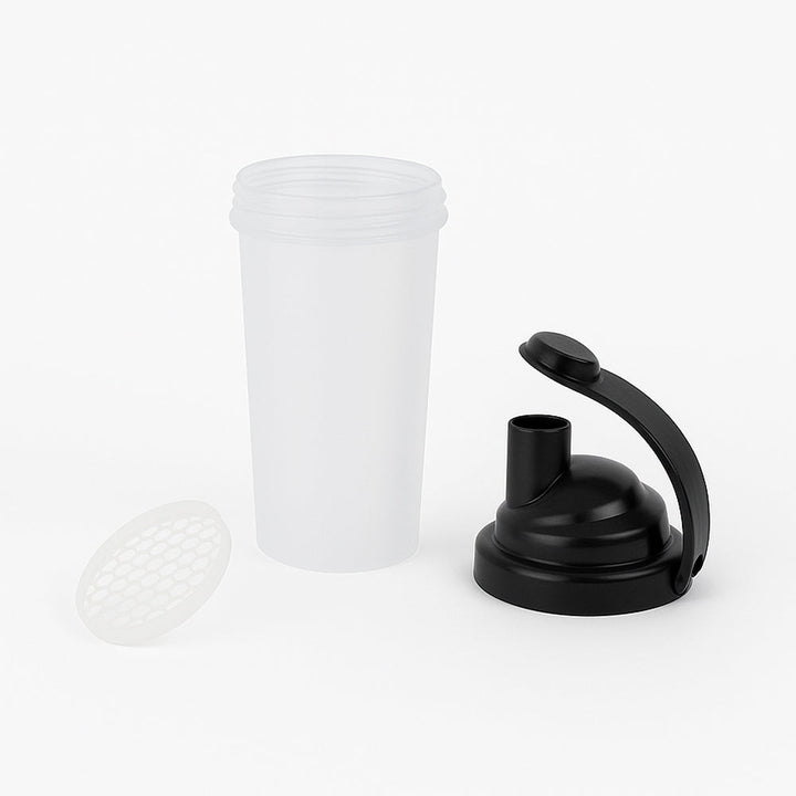 Amber Fight Gear Shaker Bottle with Cyclone Cap - BPA-Free, Durable, Leak-Proof, Easy Clean, Portable Protein Mixer for Gym, Sports, Supplements - Black
