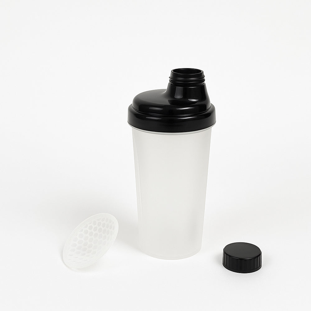 Amber Fight Gear Shaker Glass With Cap No. 3, Durable BPA-Free Polymer, Effective Protein Mixing, Leak-Proof, Portable, Versatile for Gym, Sports, Daily Use, Black
