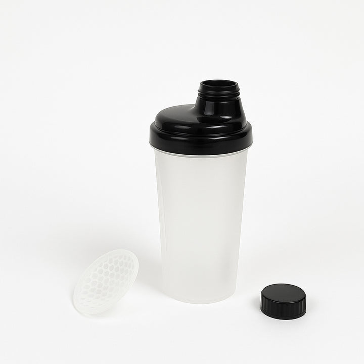 Amber Fight Gear Shaker Glass With Cap No. 3, Durable BPA-Free Polymer, Effective Protein Mixing, Leak-Proof, Portable, Versatile for Gym, Sports, Daily Use, Black